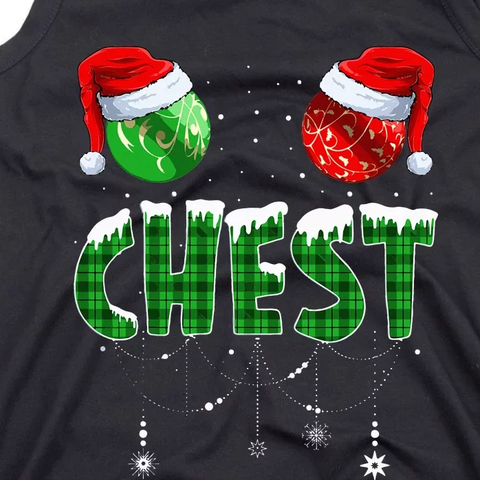 Chest And Nuts Christmas Matching Couple Chestnuts Funny Tank Top