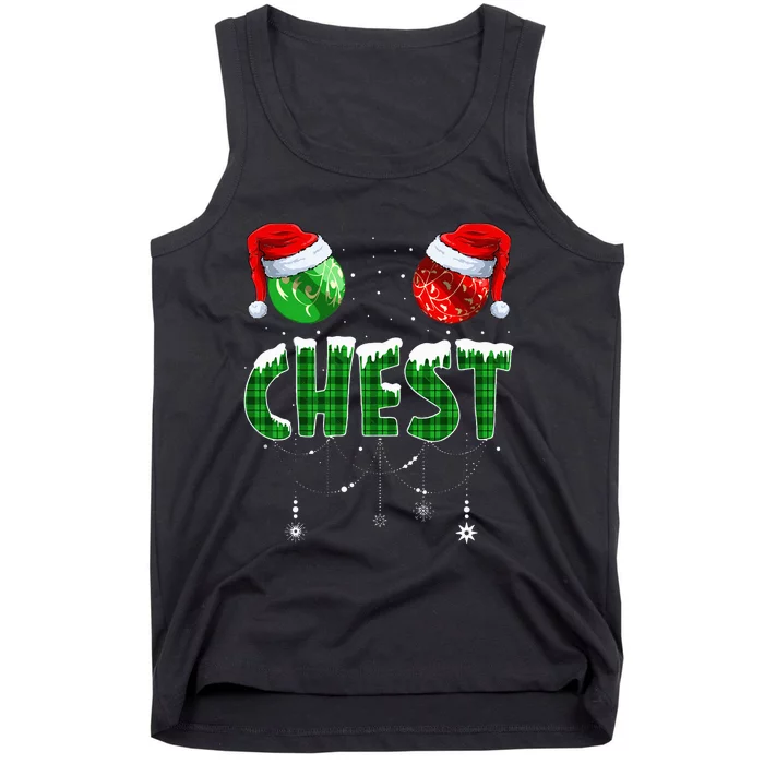 Chest And Nuts Christmas Matching Couple Chestnuts Funny Tank Top