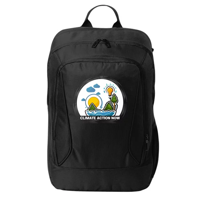 Climate Action Now Graphic City Backpack