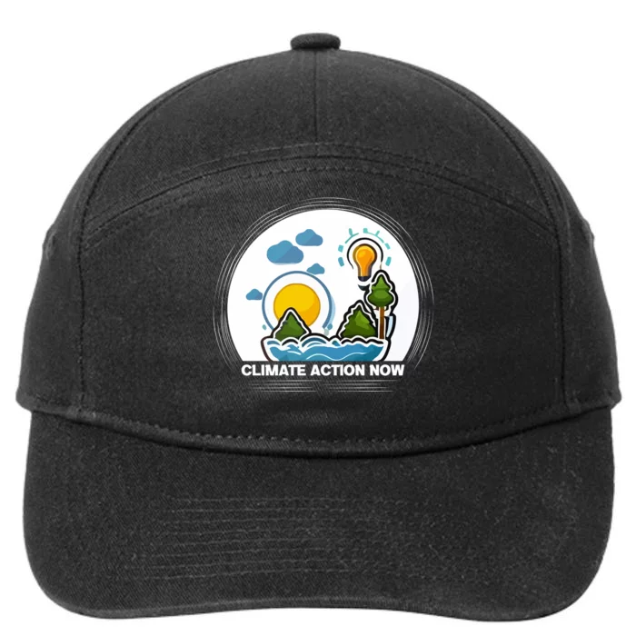 Climate Action Now Graphic 7-Panel Snapback Hat