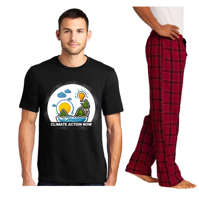 Climate Action Now Graphic Pajama Set