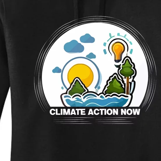 Climate Action Now Graphic Women's Pullover Hoodie