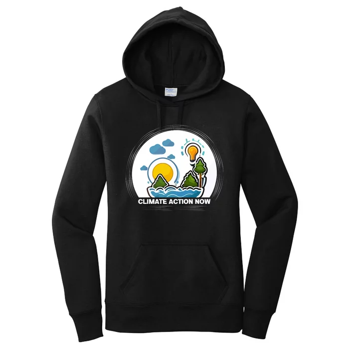 Climate Action Now Graphic Women's Pullover Hoodie