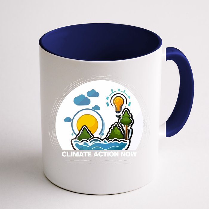 Climate Action Now Graphic Front & Back Coffee Mug