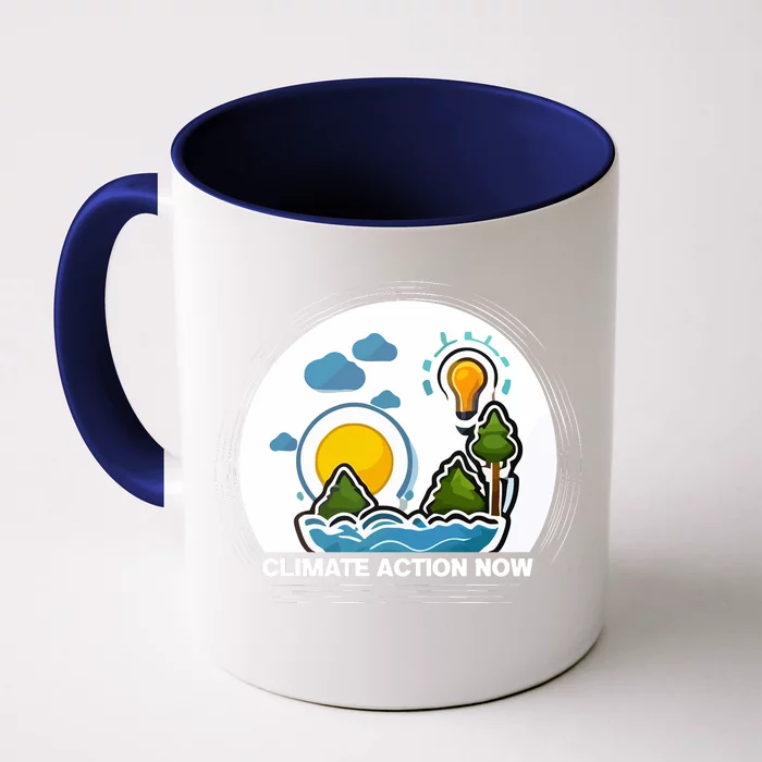 Climate Action Now Graphic Front & Back Coffee Mug