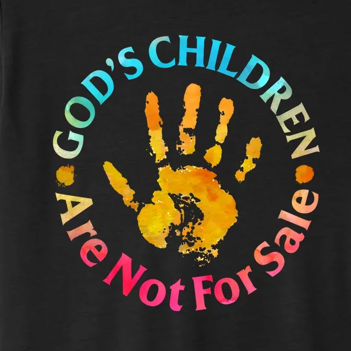 Children Are Not For Sale Hand Prints Protect Our Children ChromaSoft Performance T-Shirt