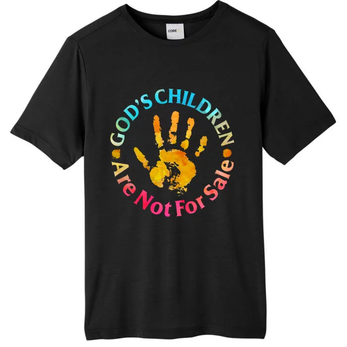 Children Are Not For Sale Hand Prints Protect Our Children ChromaSoft Performance T-Shirt