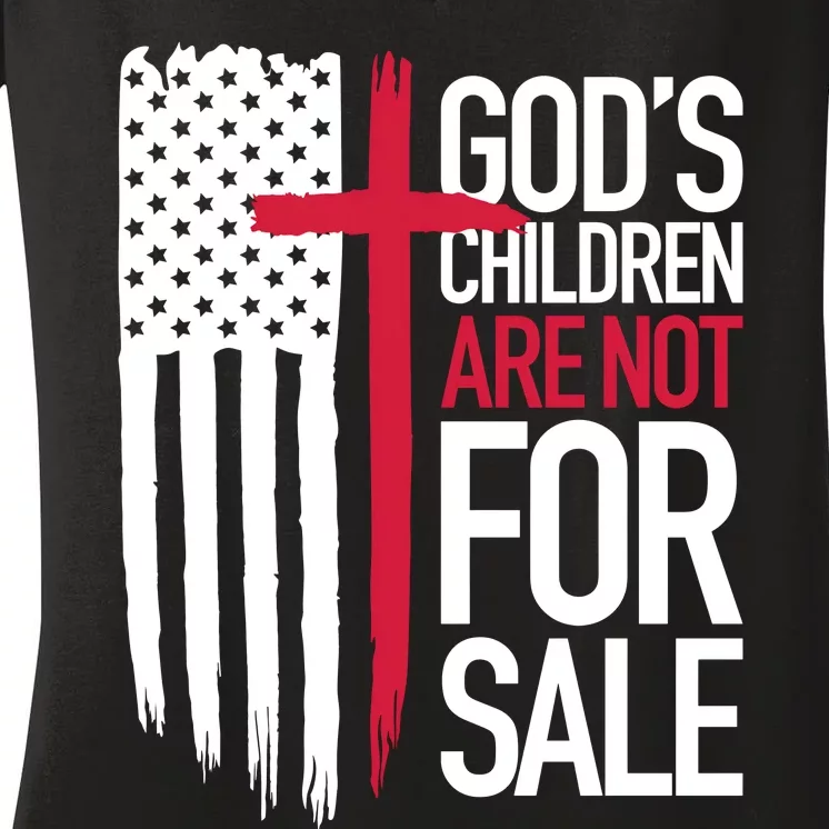 Children Are Not For Sale Protect Our Children Women's V-Neck T-Shirt