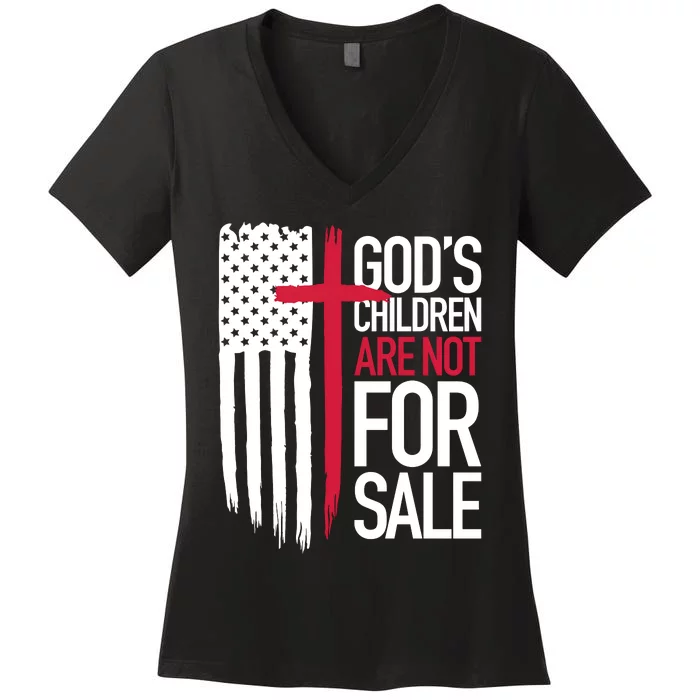 Children Are Not For Sale Protect Our Children Women's V-Neck T-Shirt