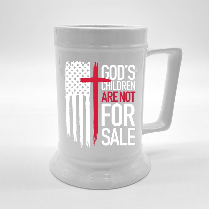 Children Are Not For Sale Protect Our Children Front & Back Beer Stein