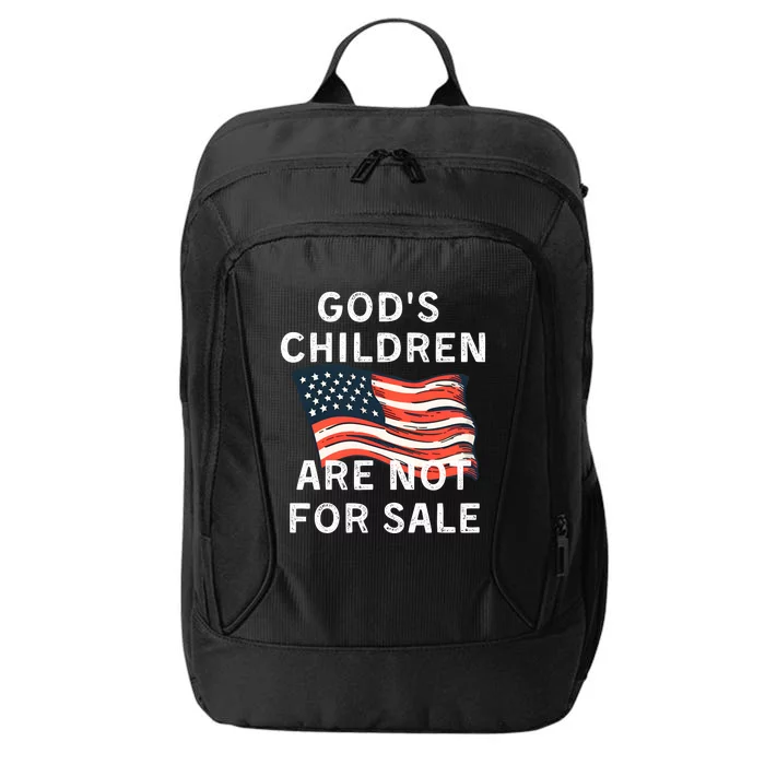 Children Are Not For Sale Protect Our Children USA Flag City Backpack