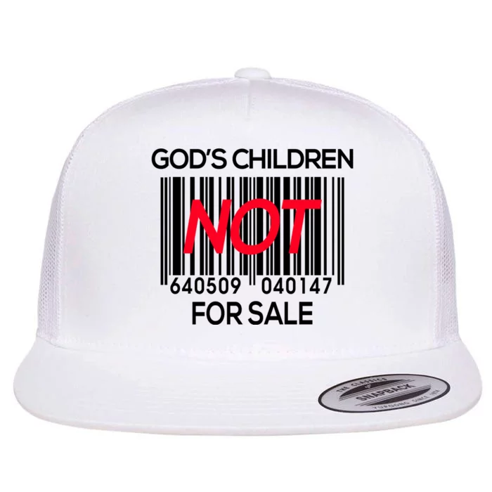 Children Are Not For Sale Protect Our Children Flat Bill Trucker Hat