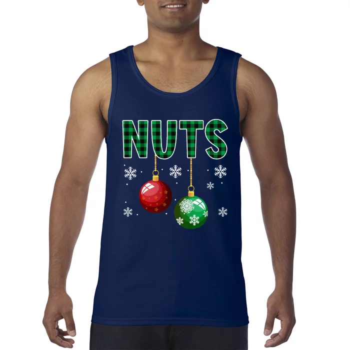 Chest And Nuts Christmas Matching Couple Chestnuts Funny Tank Top