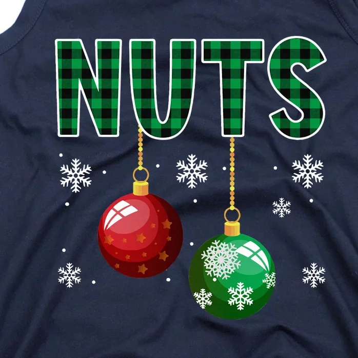 Chest And Nuts Christmas Matching Couple Chestnuts Funny Tank Top