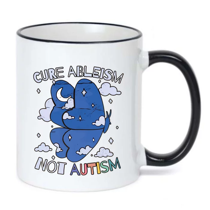 Cure Ableism Not Autism Month Autism Teacher Autism Awareness Black Color Changing Mug