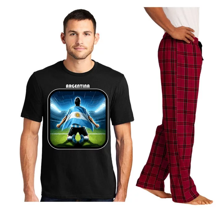 Cool Argentina National Soccer Team With Flag Pajama Set