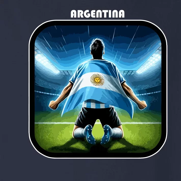 Cool Argentina National Soccer Team With Flag Toddler Long Sleeve Shirt