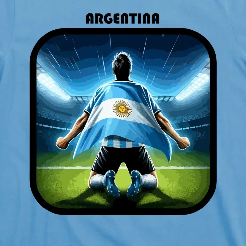 Cool Argentina National Soccer Team With Flag T-Shirt