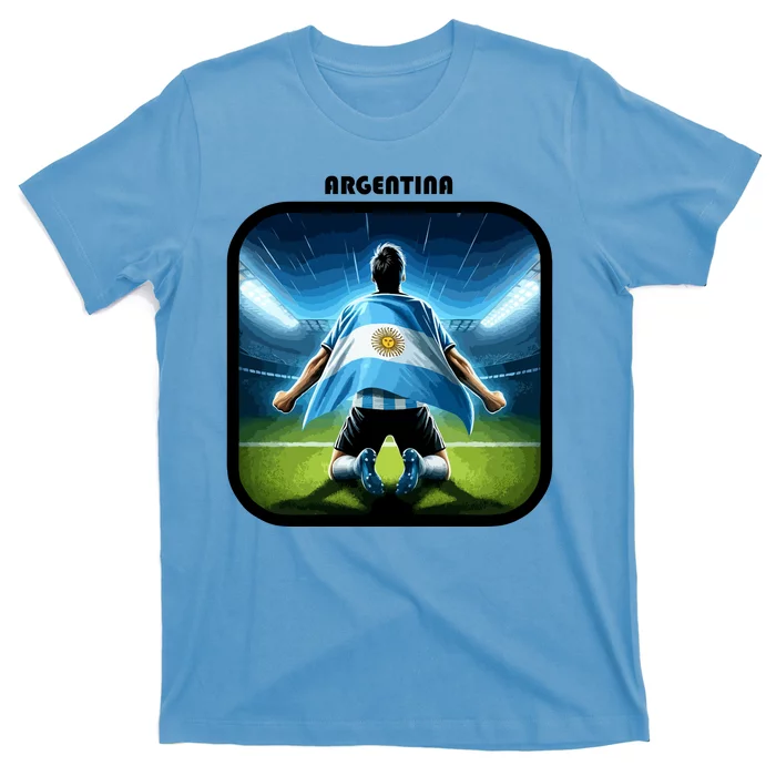 Cool Argentina National Soccer Team With Flag T-Shirt