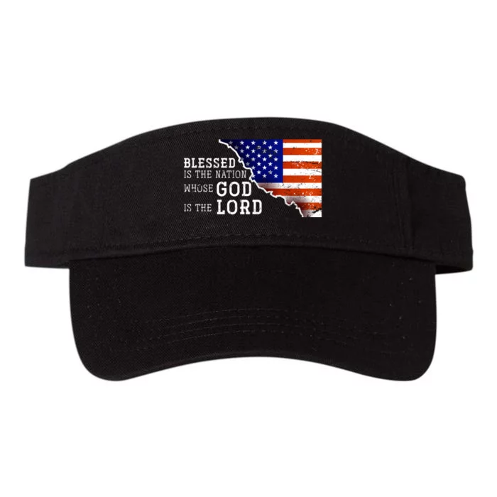 Christian American Nation Us Flag Holy Bible Verse Prayer Valucap Bio-Washed Visor