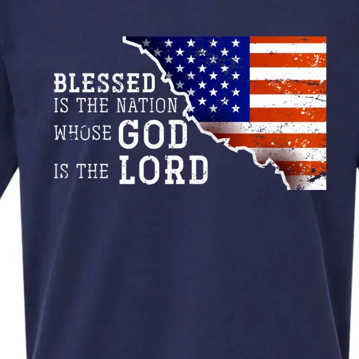 Christian American Nation Us Flag Holy Bible Verse Prayer Sueded Cloud Jersey T-Shirt