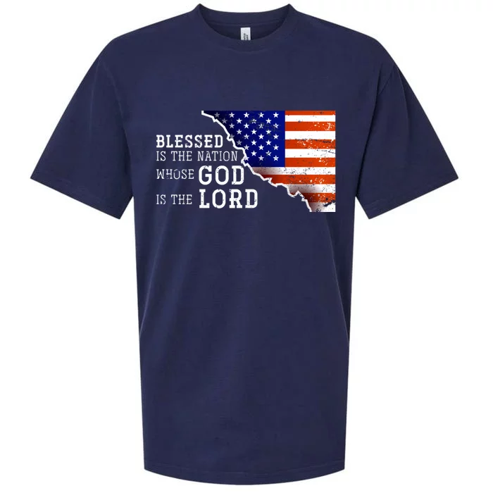 Christian American Nation Us Flag Holy Bible Verse Prayer Sueded Cloud Jersey T-Shirt