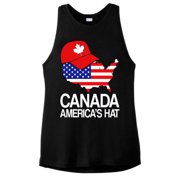 Canada America's Hat Ladies Tri-Blend Wicking Tank