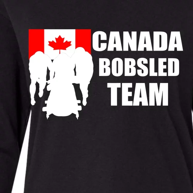 Canada Bobsled Team Womens Cotton Relaxed Long Sleeve T-Shirt