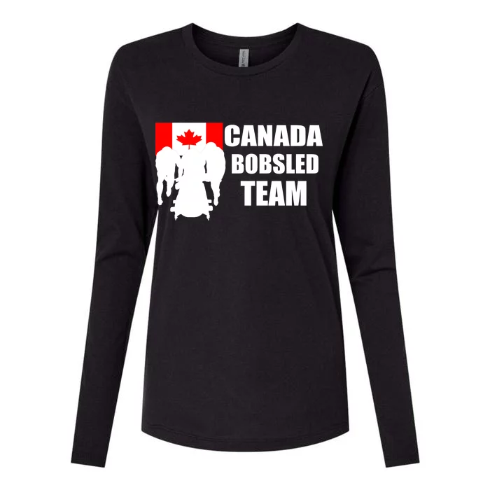 Canada Bobsled Team Womens Cotton Relaxed Long Sleeve T-Shirt