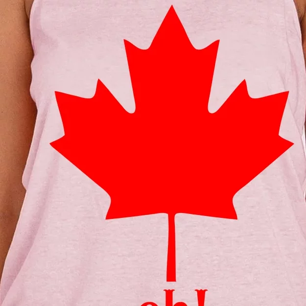 Canada Eh! Women's Knotted Racerback Tank