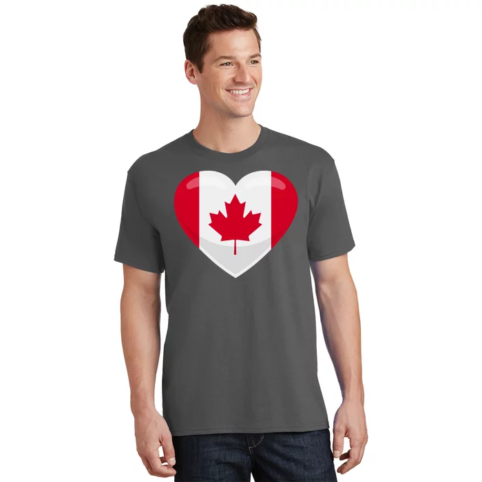 Canada Heart Flag T-Shirt