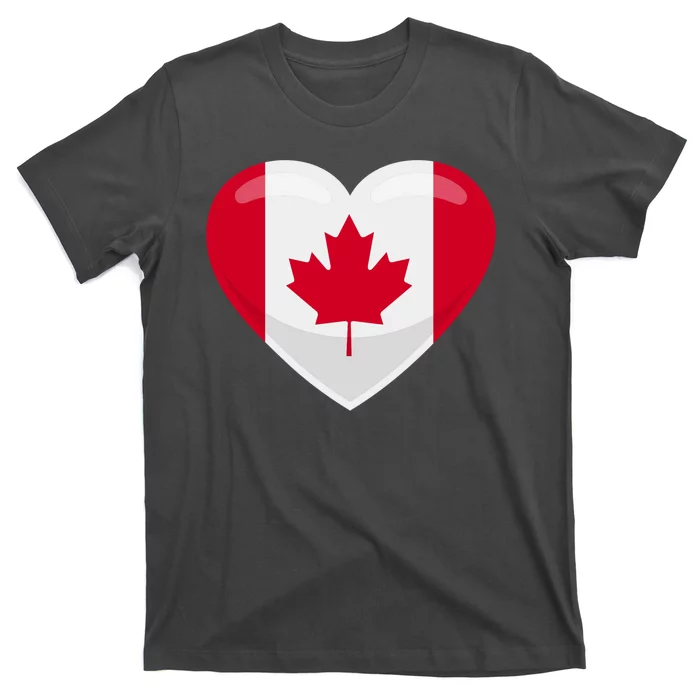 Canada Heart Flag T-Shirt