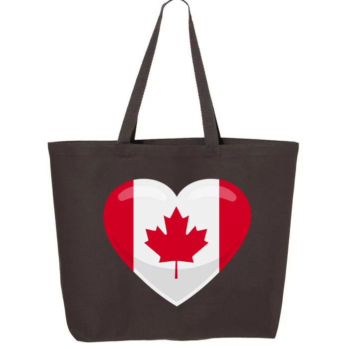 Canada Heart Flag 25L Jumbo Tote