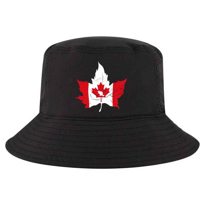 Canada Maple Leaf Flaf Cool Comfort Performance Bucket Hat