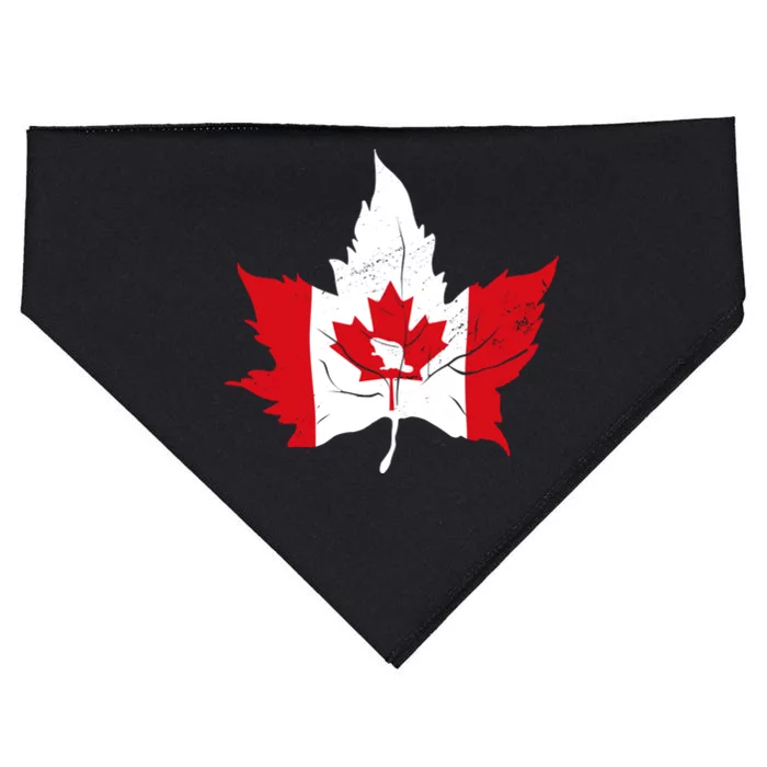 Canada Maple Leaf Flaf USA-Made Doggie Bandana