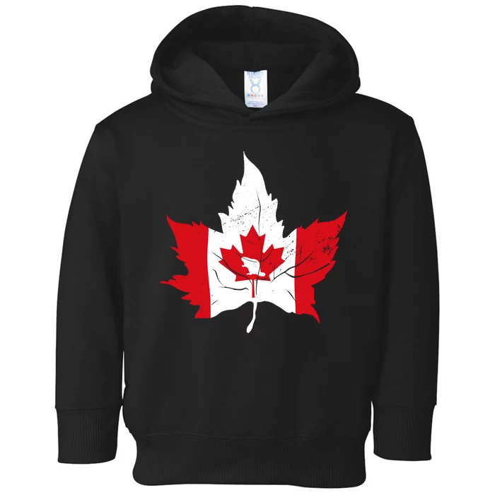 Canada Maple Leaf Flaf Toddler Hoodie