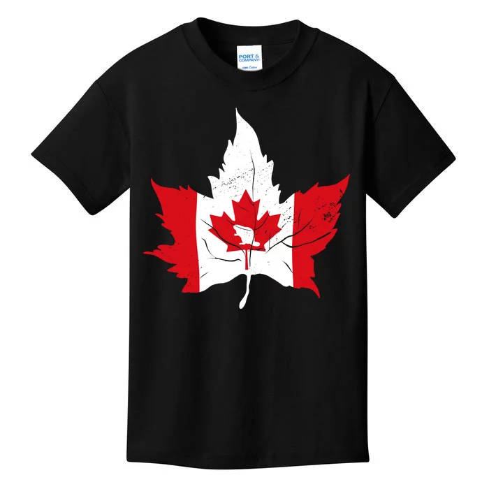 Canada Maple Leaf Flaf Kids T-Shirt