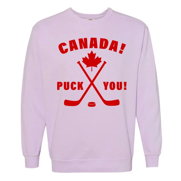 Canada Puck You Hockey Garment-Dyed Sweatshirt