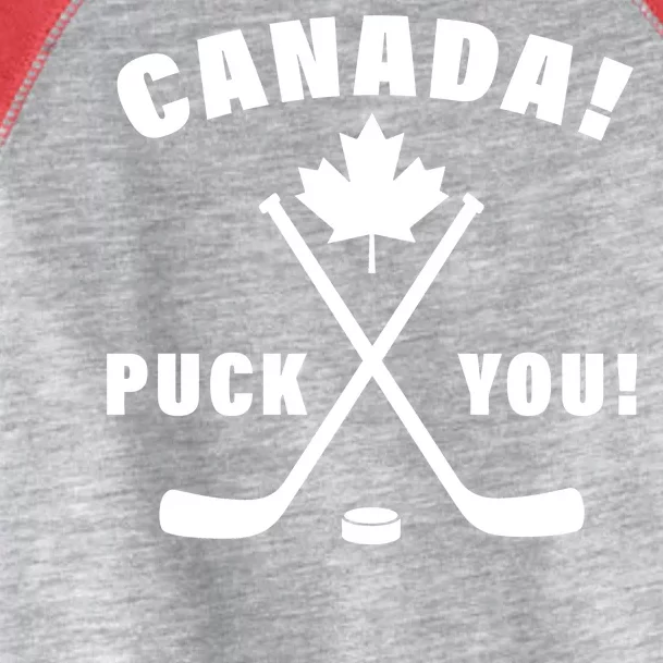 Canada Puck You Hockey Toddler Fine Jersey T-Shirt