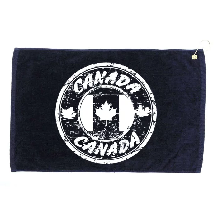 Canada Retro Circle Grommeted Golf Towel