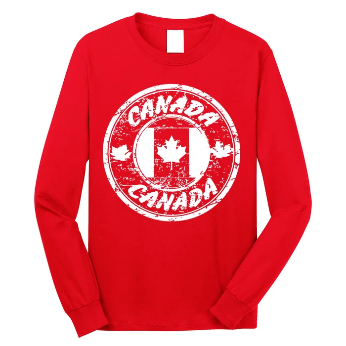 Canada Retro Circle Long Sleeve Shirt