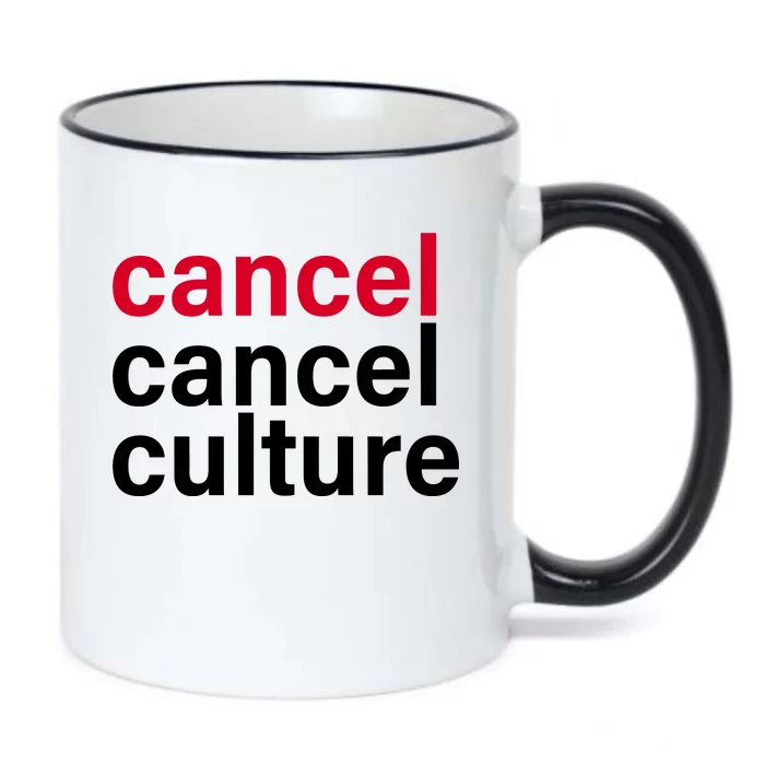 Cancel Cancel Culture Black Color Changing Mug