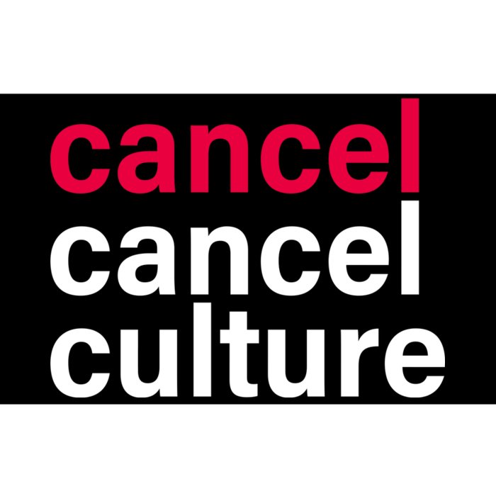 Cancel Cancel Culture Bumper Sticker