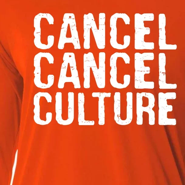 Cancel Cancel Culture Distressed Cooling Performance Long Sleeve Crew