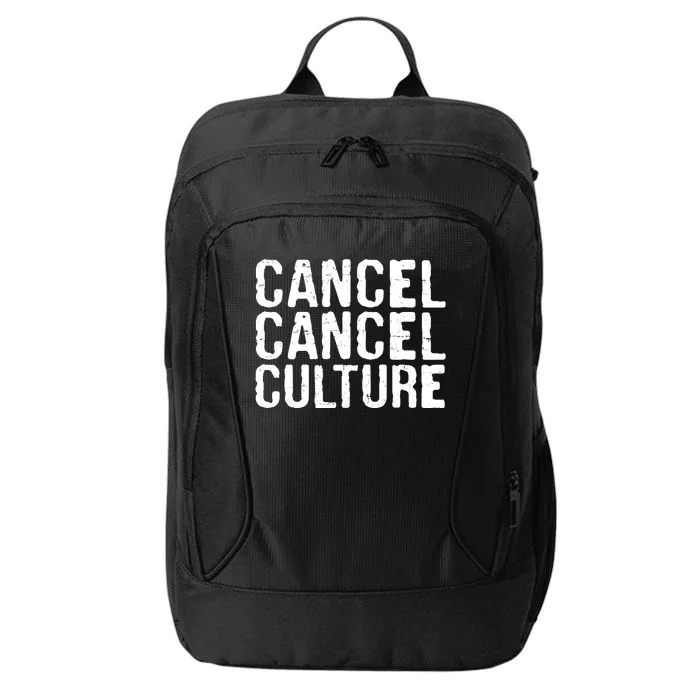 Cancel Cancel Culture Distressed City Backpack