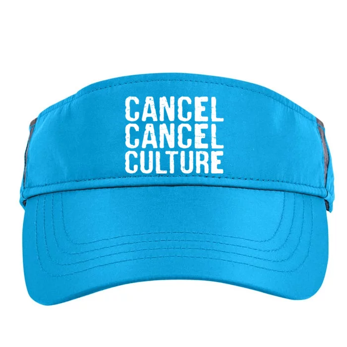 Cancel Cancel Culture Distressed Adult Drive Performance Visor