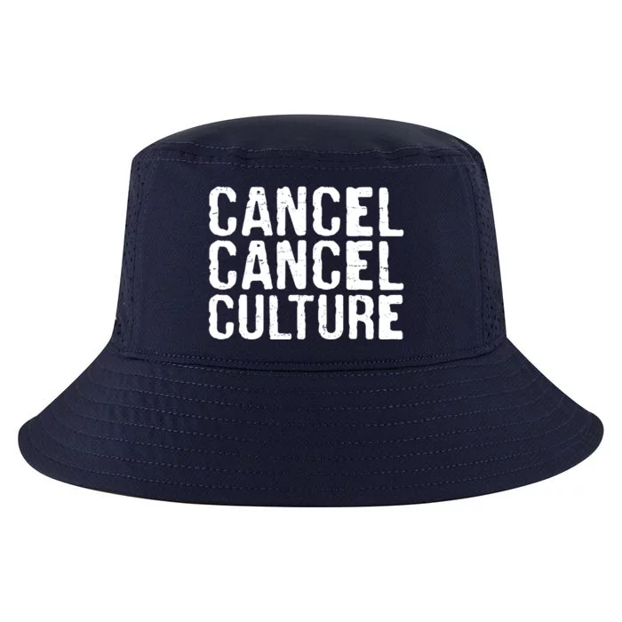 Cancel Cancel Culture Distressed Cool Comfort Performance Bucket Hat