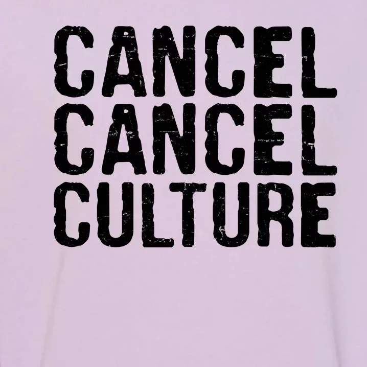 Cancel Cancel Culture Distressed Garment-Dyed Sweatshirt