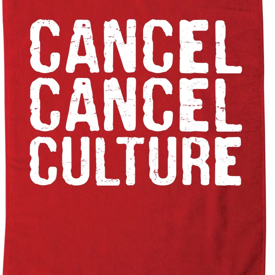 Cancel Cancel Culture Distressed Platinum Collection Golf Towel