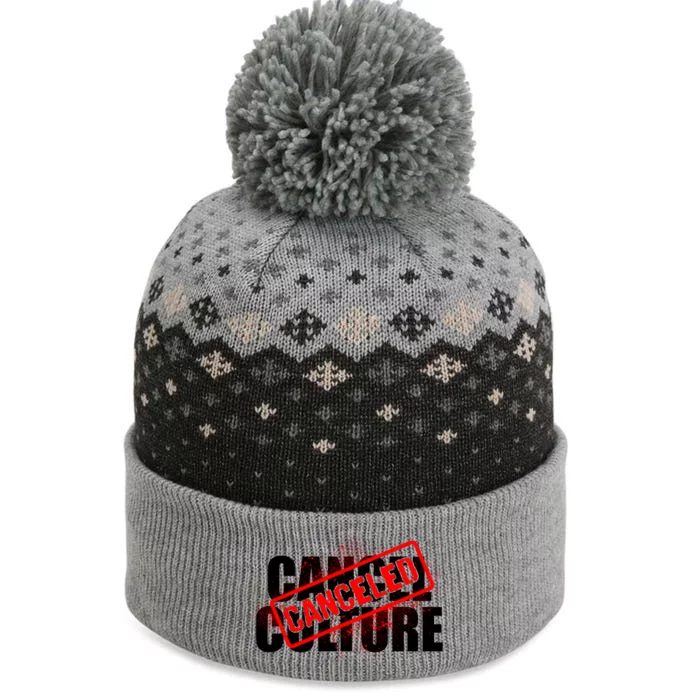 Cancel Culture Canceled Stamp The Baniff Cuffed Pom Beanie